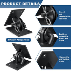 folosem hinge installed connecting ramp to floating dock for secure attachment