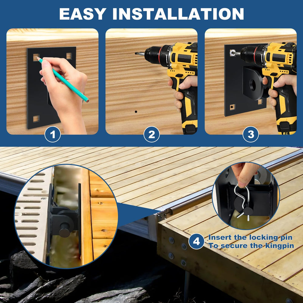 folosem dock installation scene showing durable hardware in use