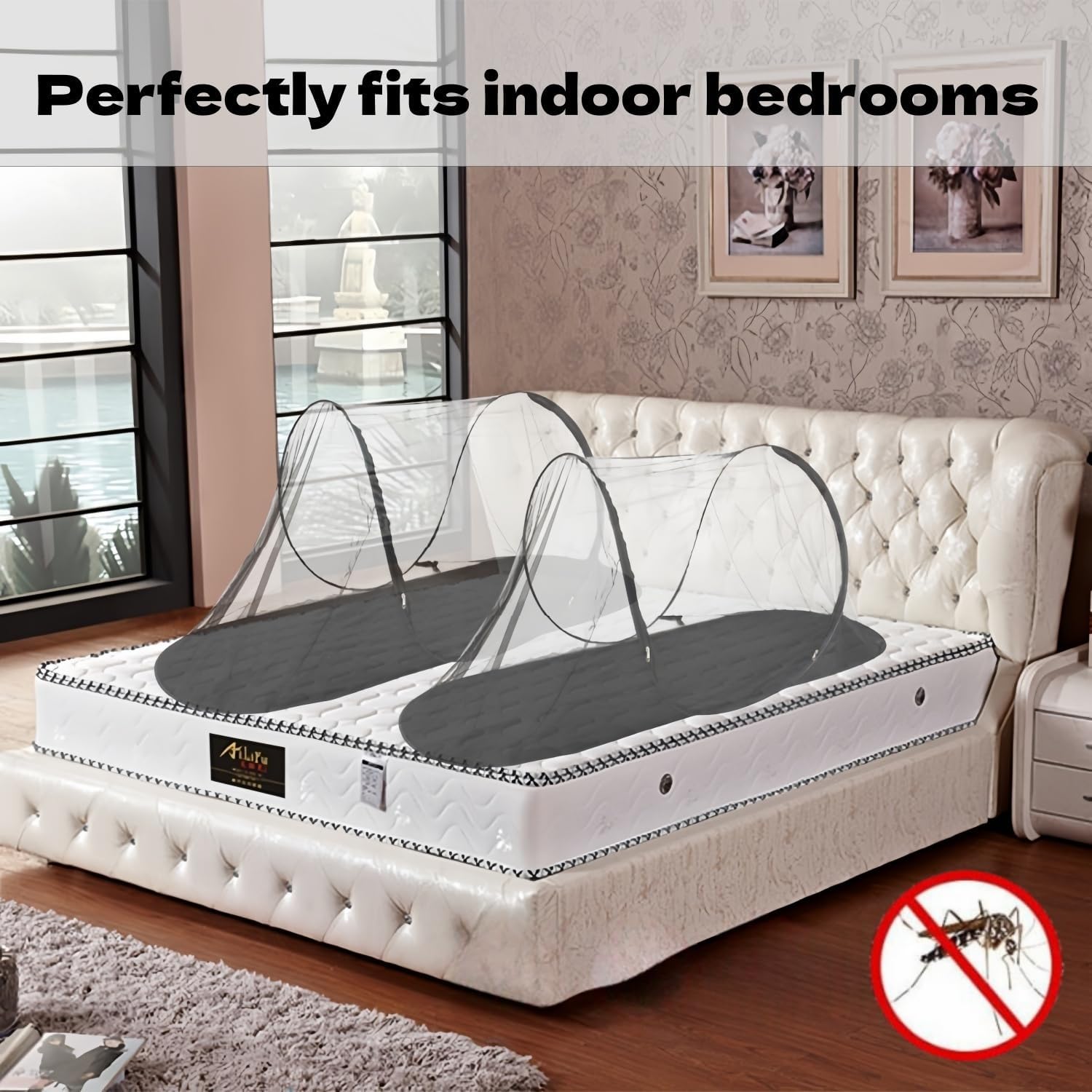 FomiGuatren in use on camping mattress illustrating outdoor comfort and protection