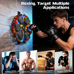 FOOING lifestyle home gym use with user punching to music for energetic cardio