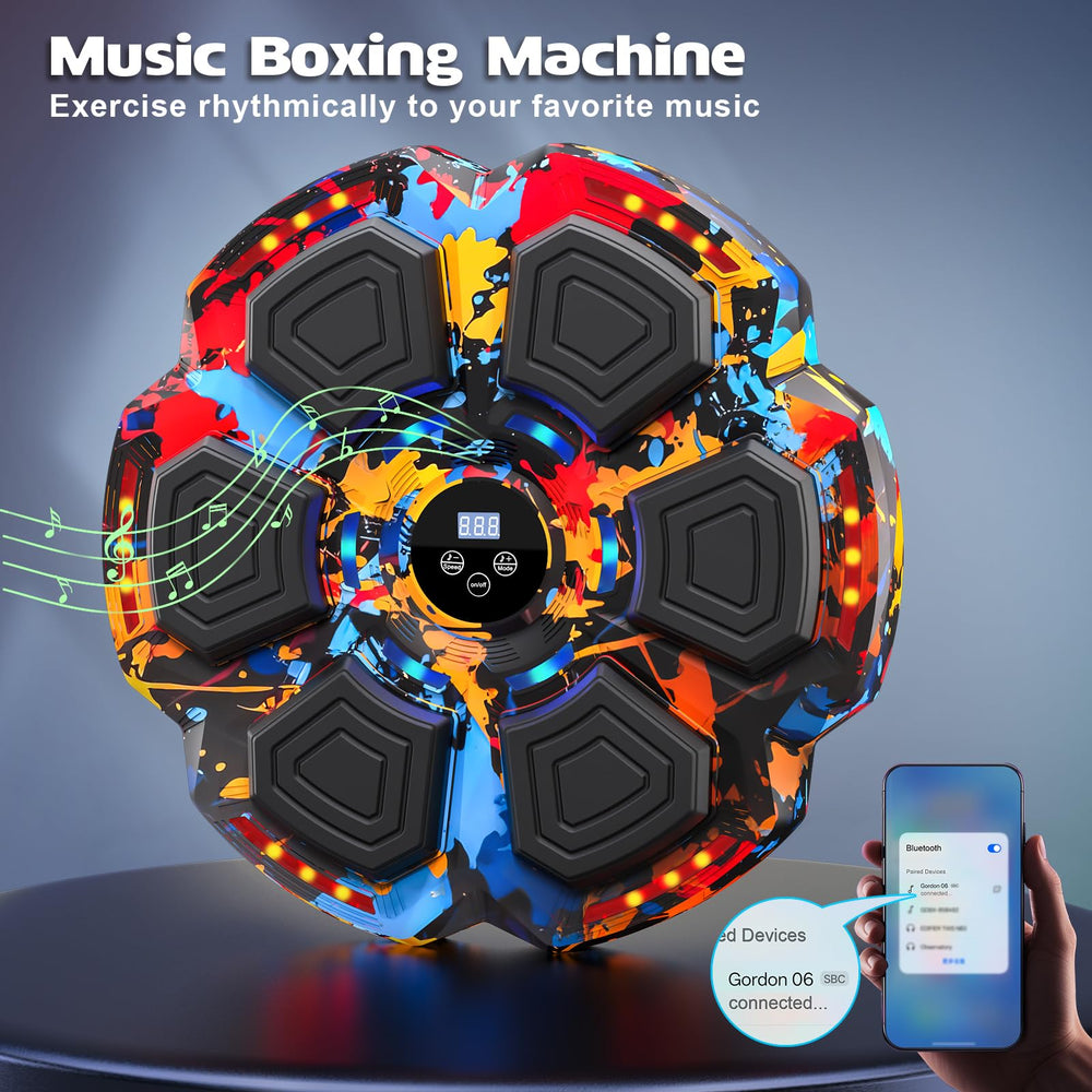 FOOING speaker and controls detail highlighting Bluetooth connectivity and easy adjustments