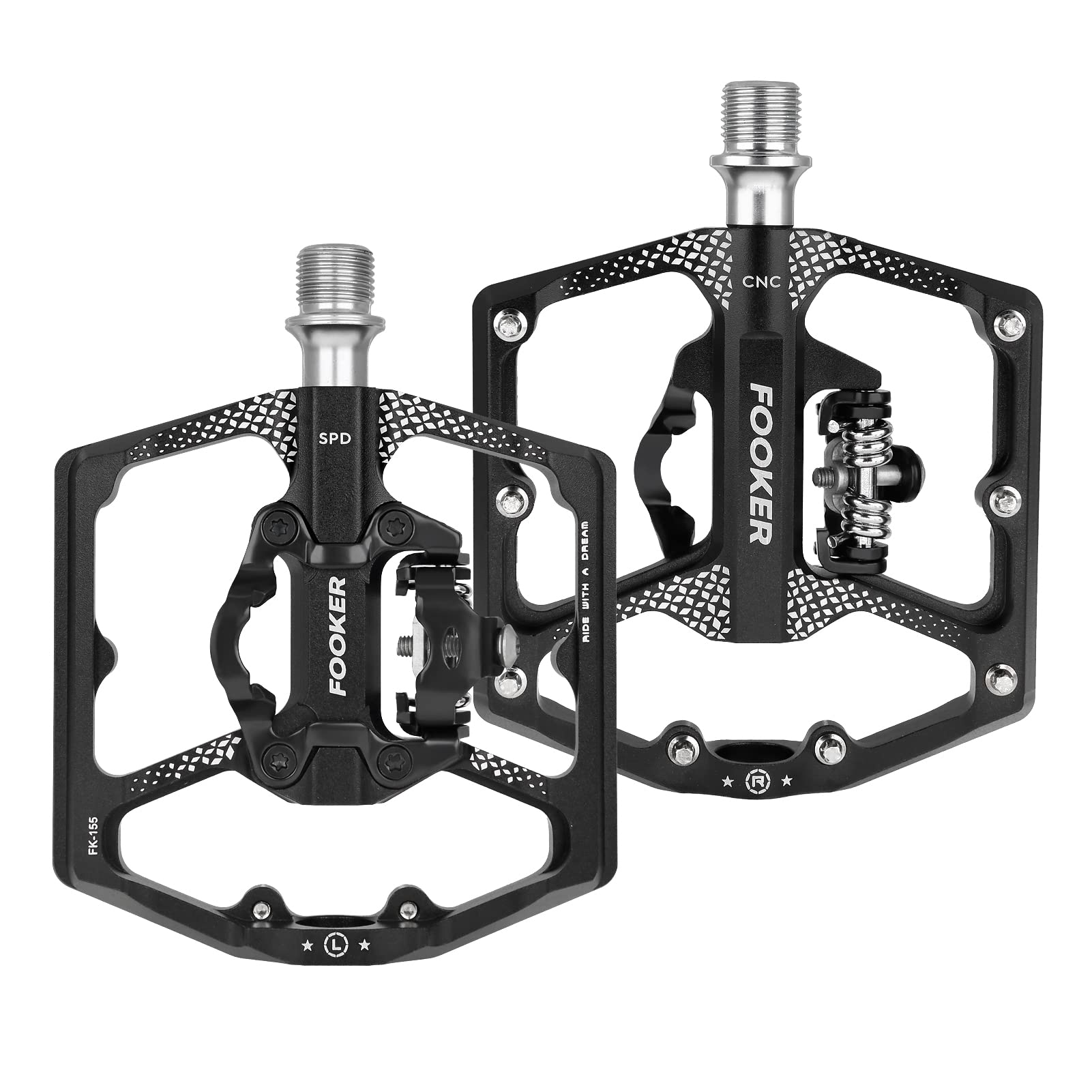 FOOKER platform pins detail providing extra traction and slip resistance