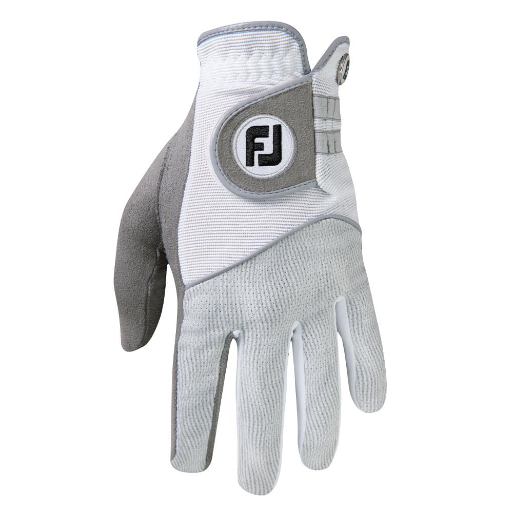 FootJoy RainGrip gloves front view showing pair and fit benefit