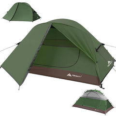 Forceatt front view closed entrance showing durable shelter and quick entry benefit