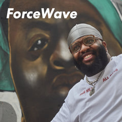Folded ForceWave durag front view highlighting neat edges and compact storage benefit