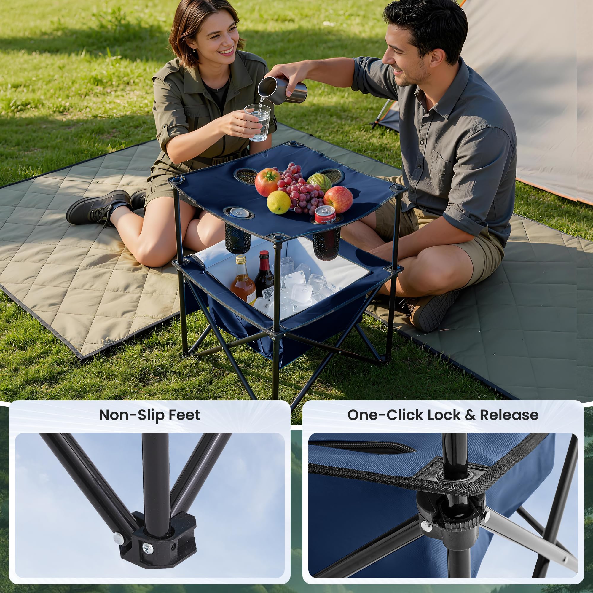 Foristrail waterproof PE-coated Oxford tabletop texture repelling water and wiping clean easily