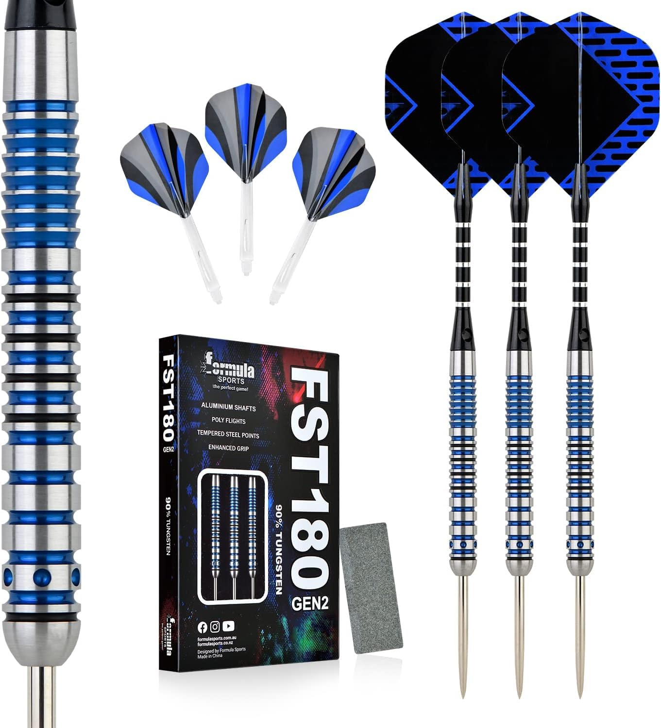Formula Sports barrel close-up highlighting 90% tungsten machining for tighter groupings