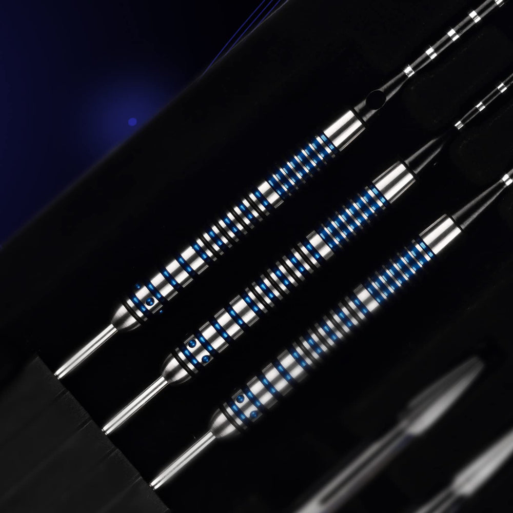 Formula Sports complete set laid out with barrels shafts flights and sharpener benefit