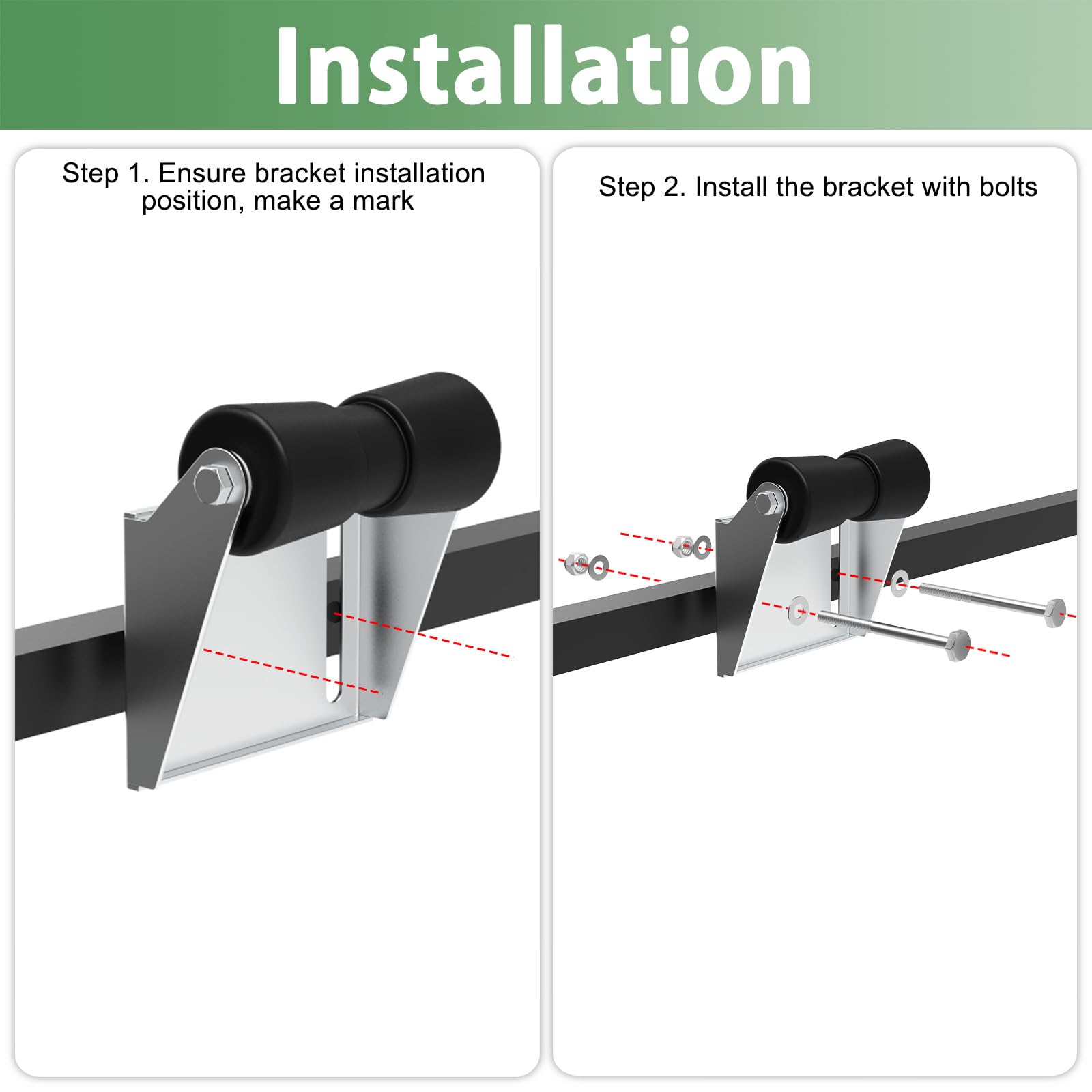 FOROIRON roller guiding a boat keel onto trailer improving centering during retrieval