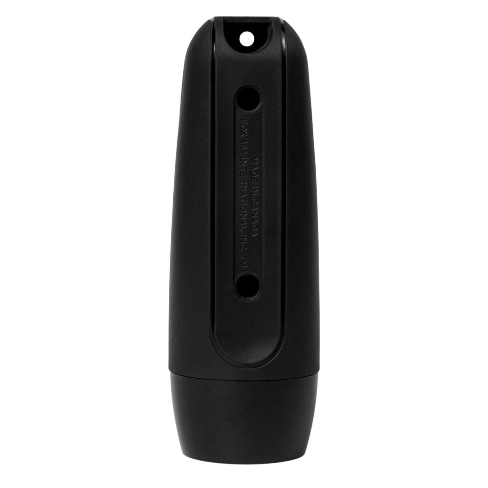 Fox 40 included USB charger and cable displayed, illustrating convenient rechargeable battery support