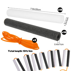 Foxtell close-up of pearl foam sleeve texture providing lightweight protection