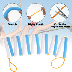 Foxtell detailed shot of 1mm elastic latex tubing showing stretch and durability benefit