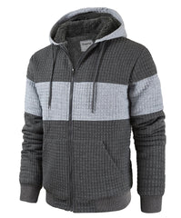 Fozexi front view charcoal grey hoodie showing fit and styling benefit of versatile layering