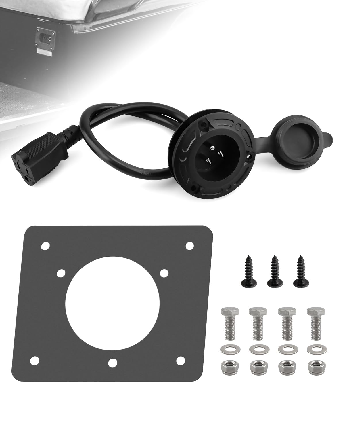 Fozipamy front cover plate showing fit and weatherproof benefit
