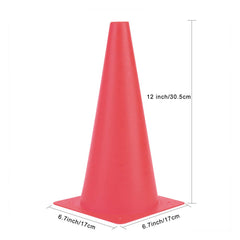 Fragraim cones placed on field during soccer drill improving drill safety
