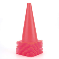 Fragraim front view of 12 red cones showing pack and bright visibility