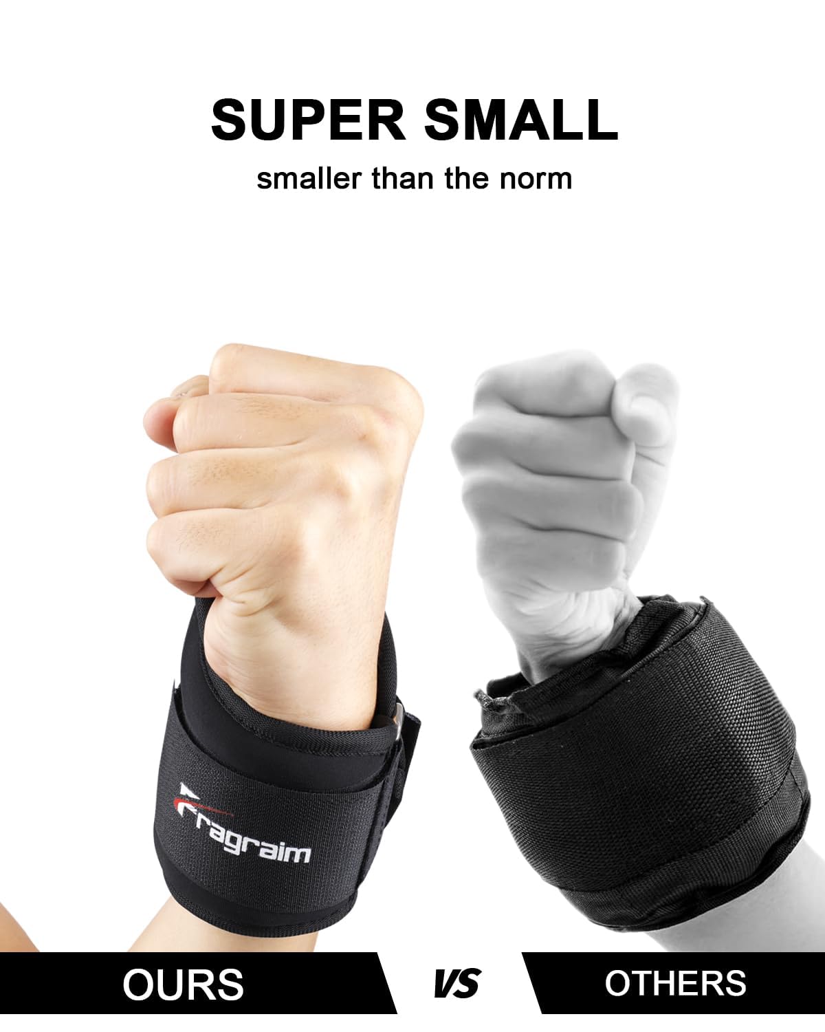 Fragraim Velcro closure closeup showing durable lock for stable workouts