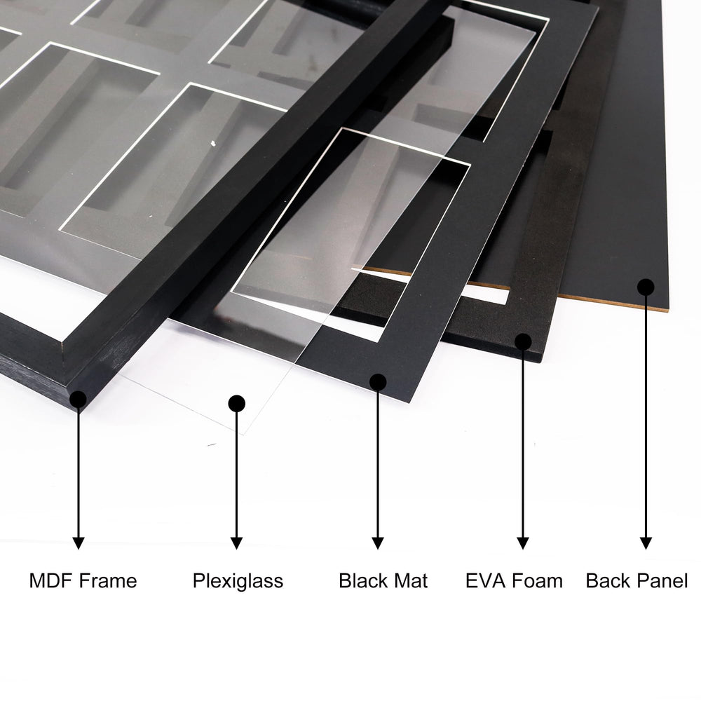 FramePro with PSA slabs inserted demonstrating neat presentation and easy access benefit