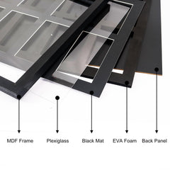 FramePro with PSA slabs inserted demonstrating neat presentation and easy access benefit