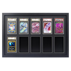 FramePro front view showing ten PSA slab slots and elegant black frame for display benefit