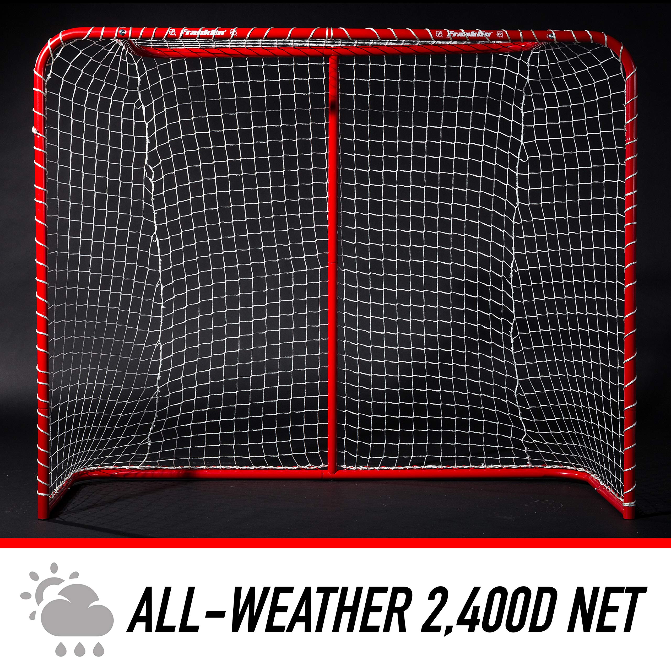 Franklin Sports heavy-duty netting detail showing tear-resistant fibers for longevity