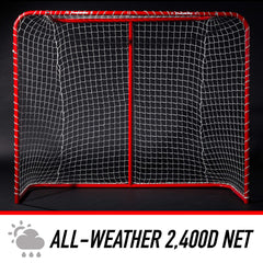 Franklin Sports heavy-duty netting detail showing tear-resistant fibers for longevity