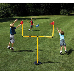 Franklin Sports height comparison showing adjustable 4ft to 6ft sizes for kids