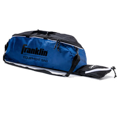 Franklin Sports navy junior bag front view showing organized storage and quick access