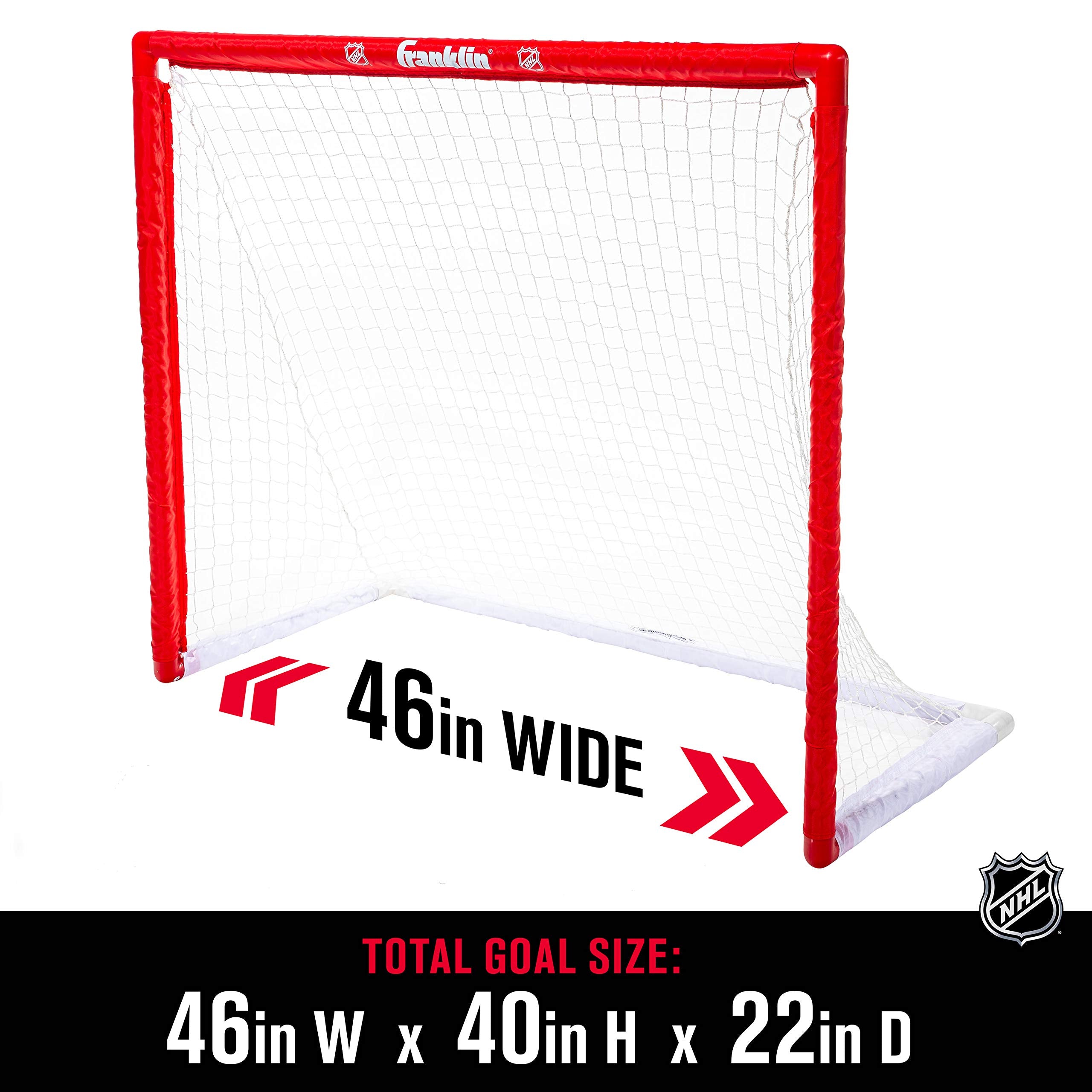 Franklin Sports pre-fitted polyester net close-up highlighting weather resistance
