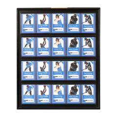 Franklin Sports open frame with cards sliding in demonstrating easy access benefit