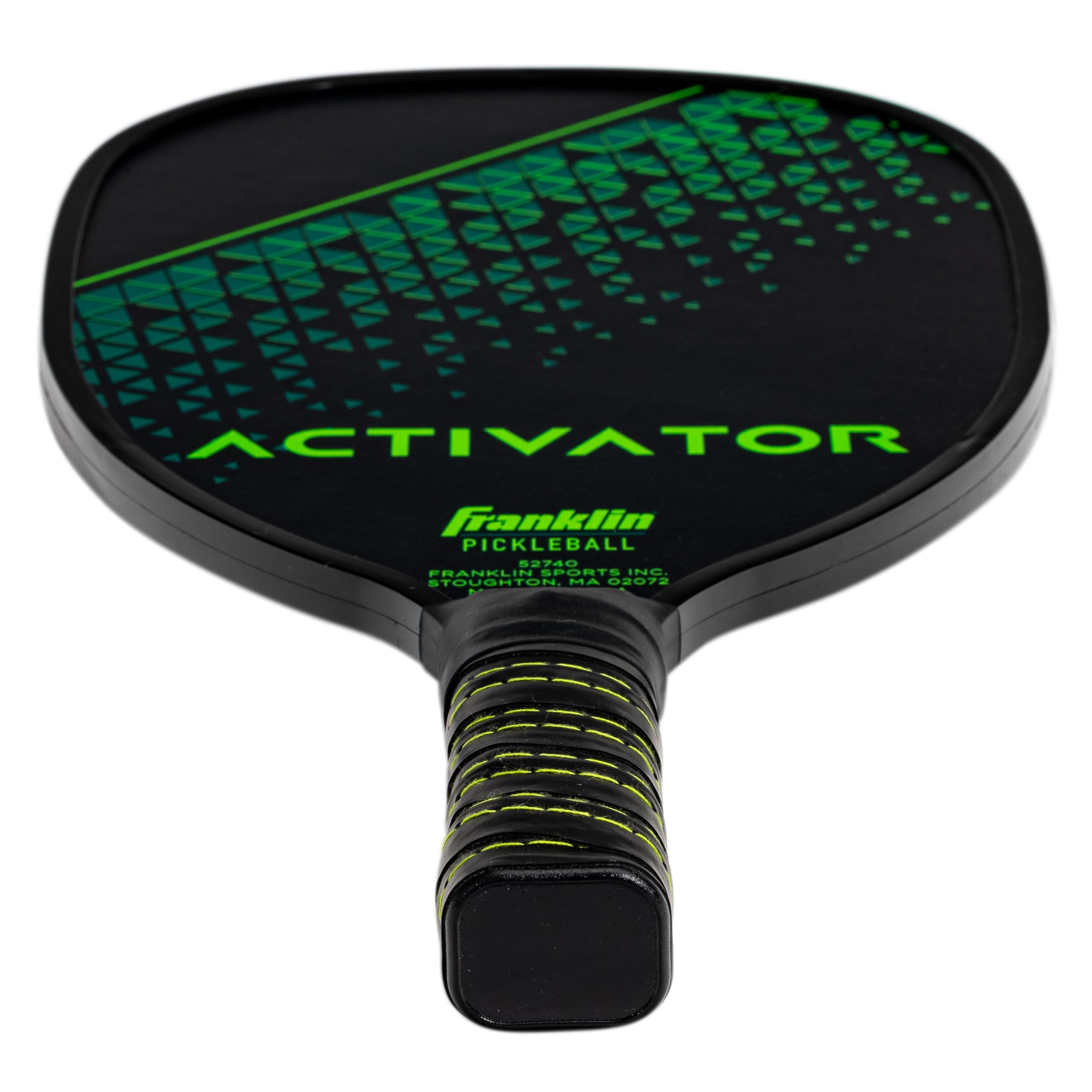 Franklin paddle grip texture showing non-slip pattern for improved handling during rallies
