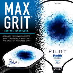 Franklin Sports Pilot MaxGrit fiberglass texture for added spin control