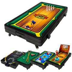 franklin sports 5-in-1 front view showing all game zones and portability benefit