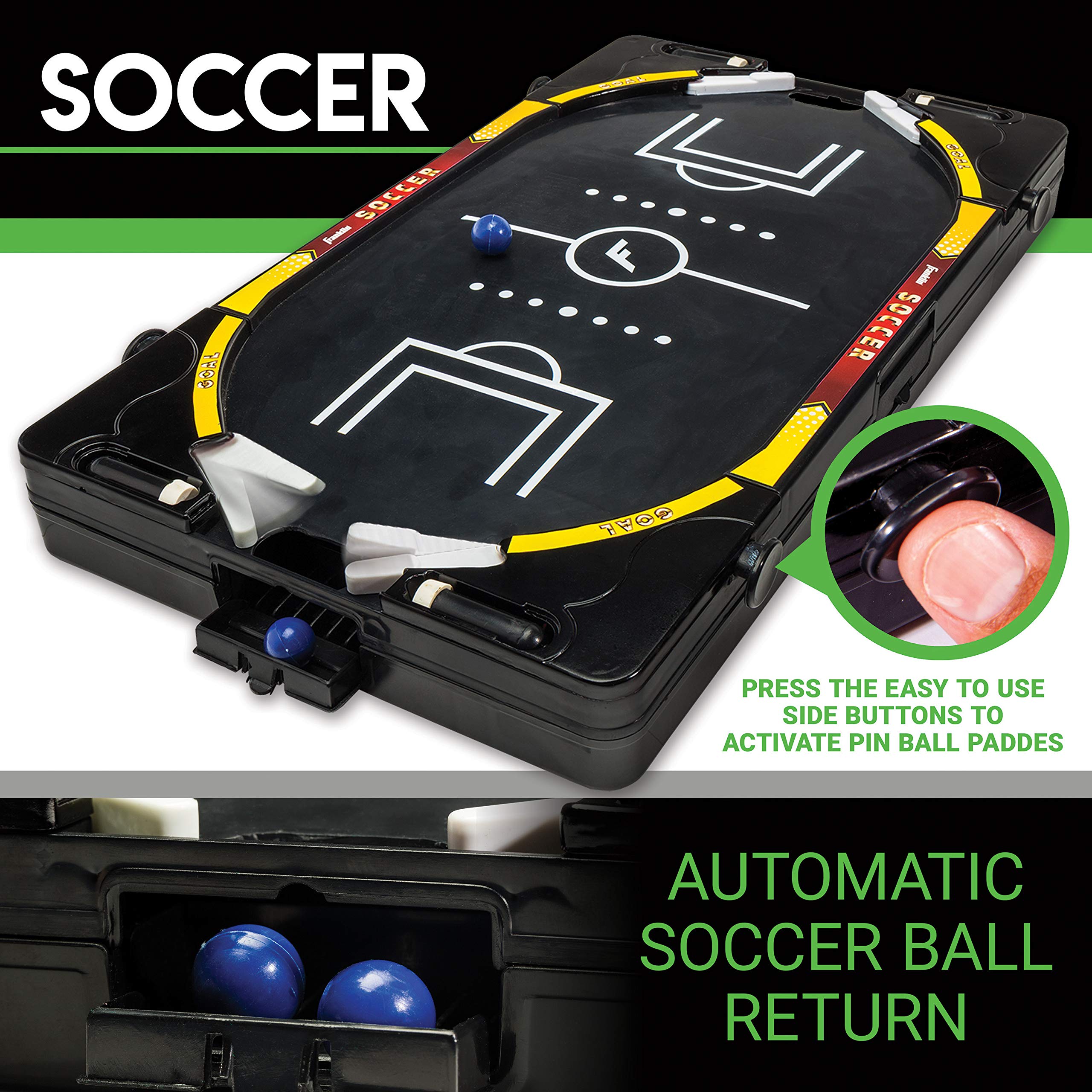 franklin sports accessories organized on board showing tidy storage and ready-to-play