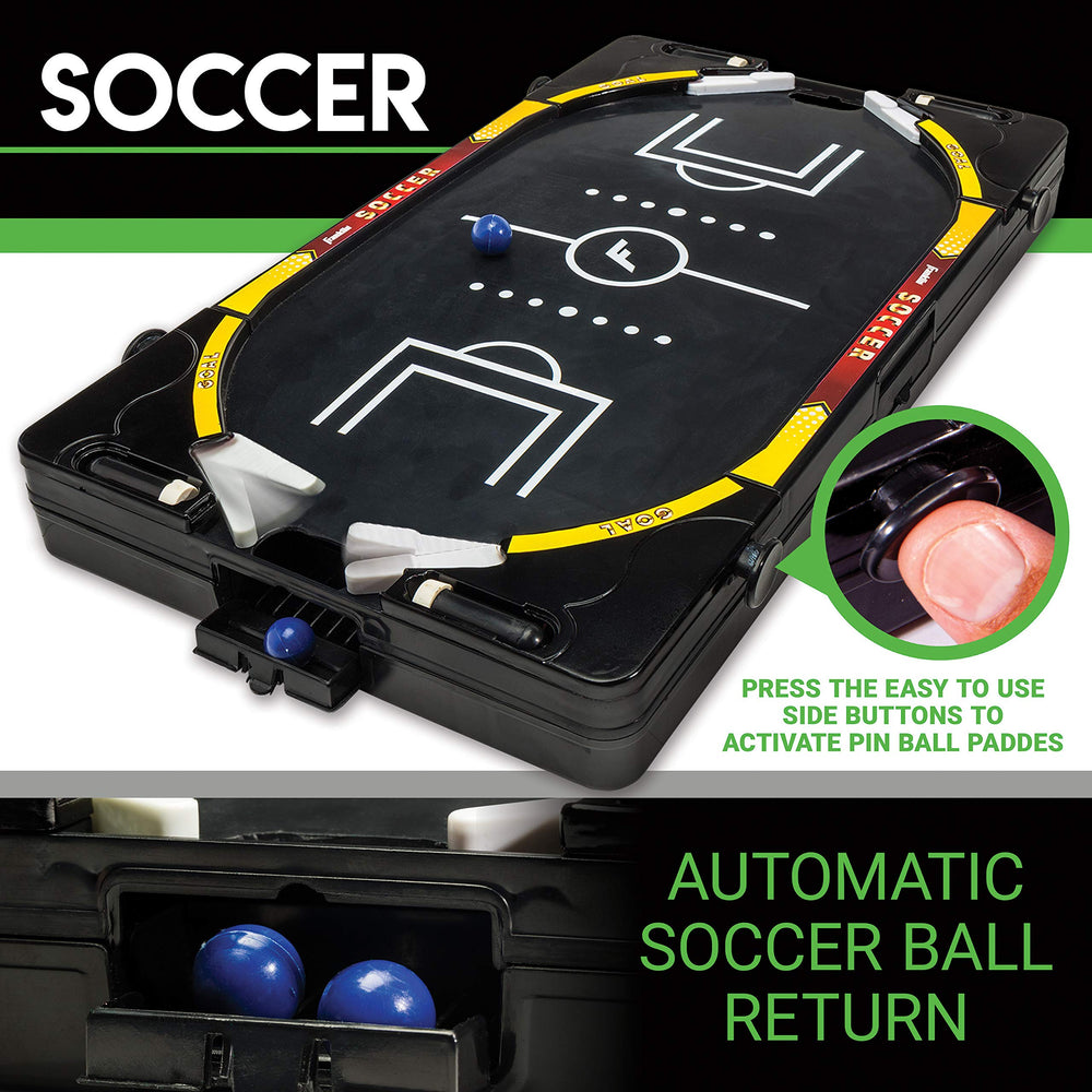 franklin sports accessories organized on board showing tidy storage and ready-to-play