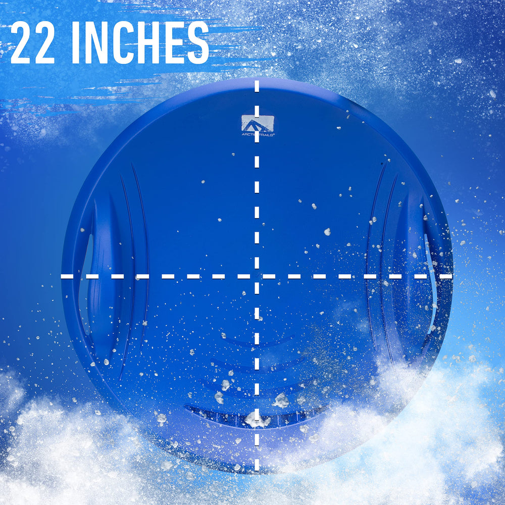 Franklin Sports underside of sled highlighting smooth base for speed