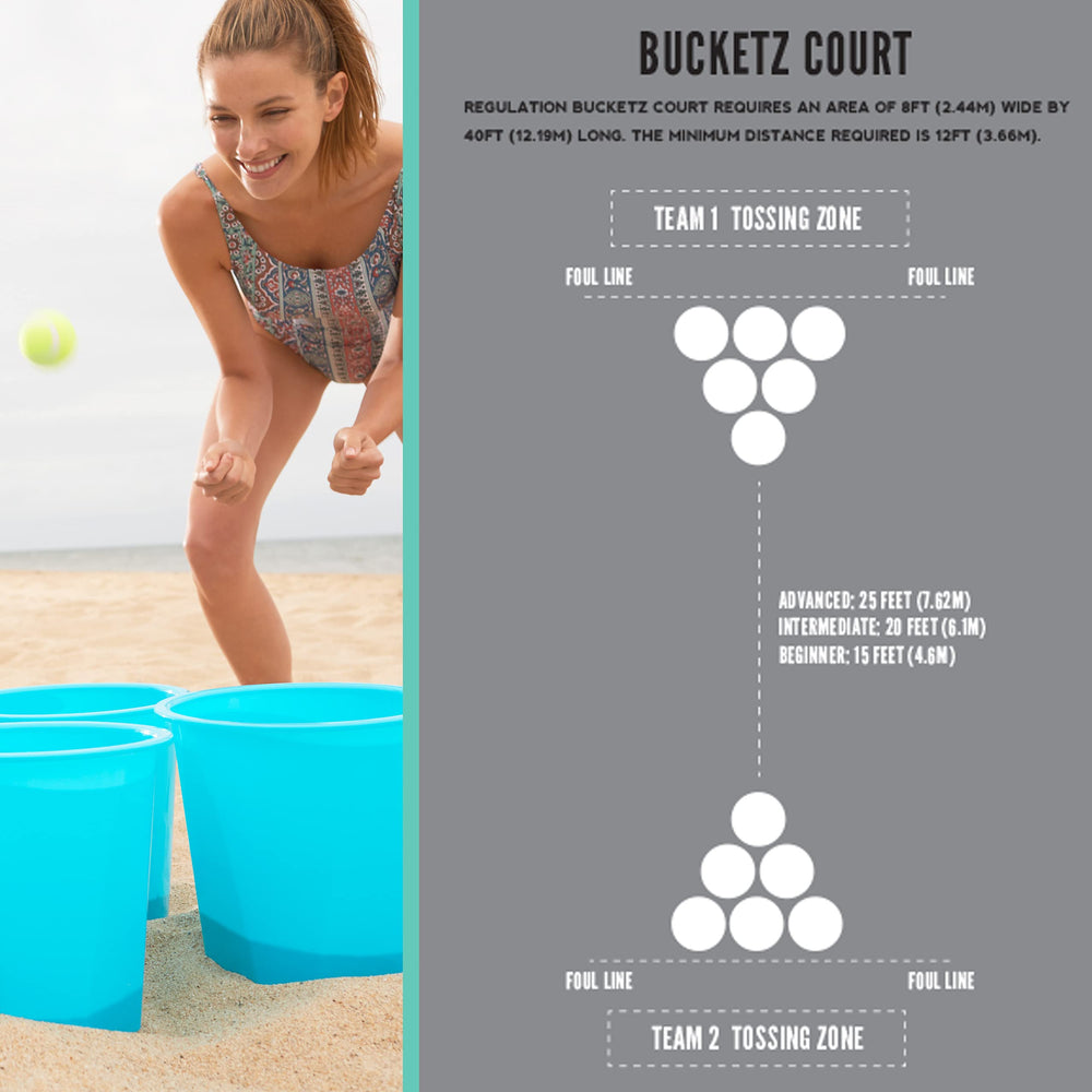 Players throwing at Franklin Sports Bucketz showing fast-action fun