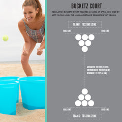 Players throwing at Franklin Sports Bucketz showing fast-action fun