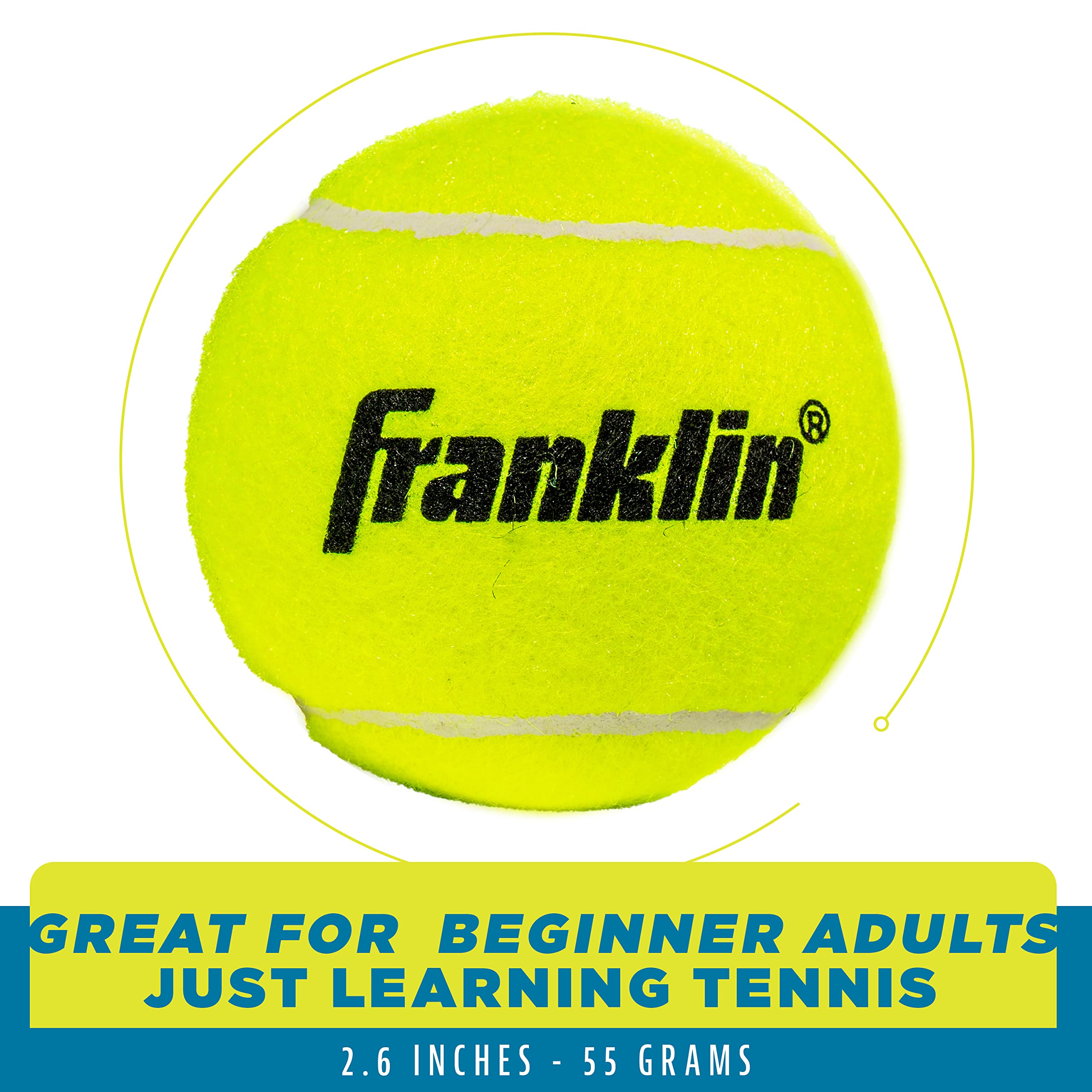 Franklin Sports single ball close-up showing shape and consistent bounce