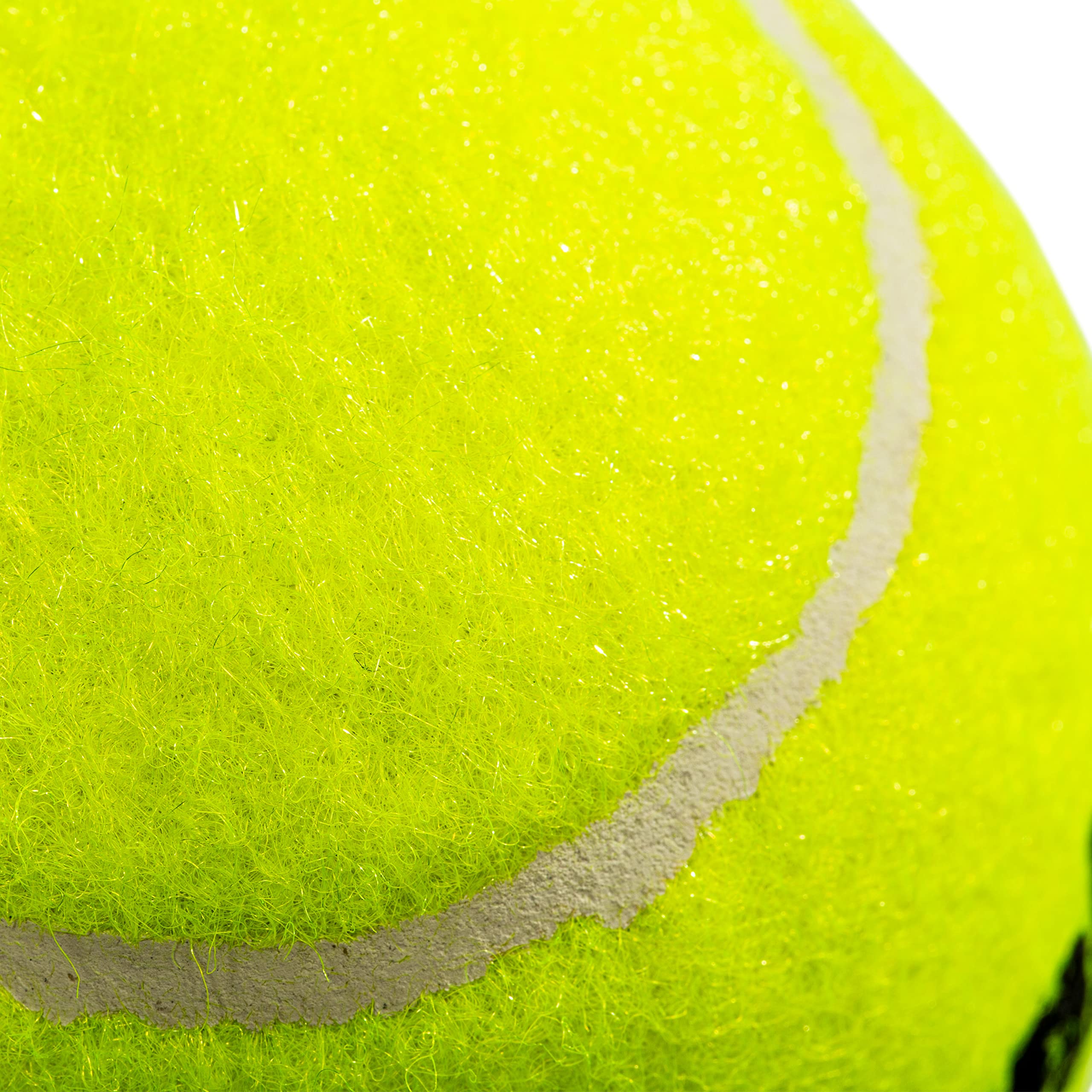 Franklin Sports wear comparison showing long-lasting felt versus worn ball