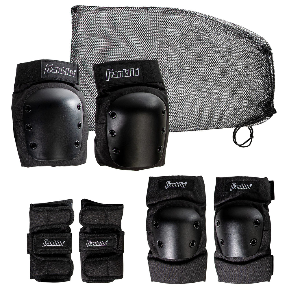 Franklin Sports front view of full set showing organized protection and easy identification