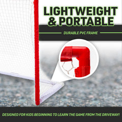 Franklin Sports detail of PVC coupler showing sturdy precision-fit connection benefit