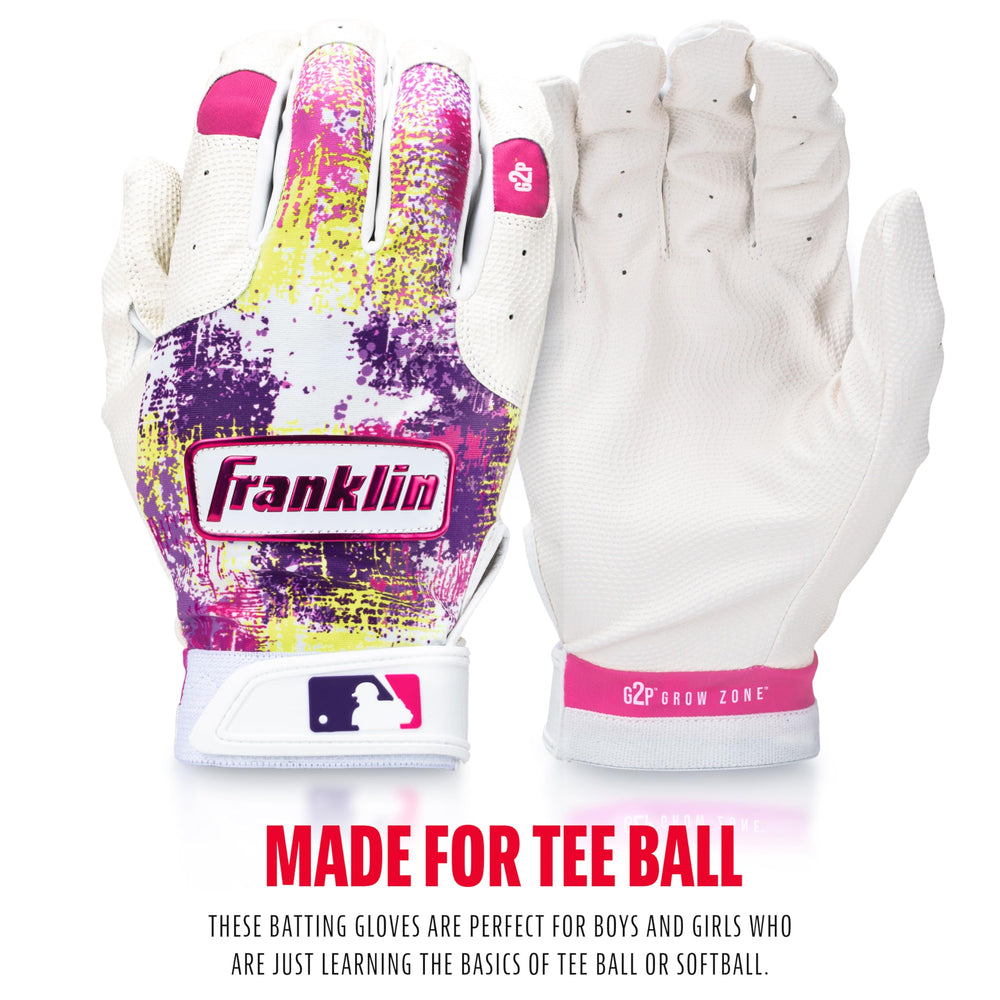 Franklin Sports glove worn during swing demonstrating comfort and control