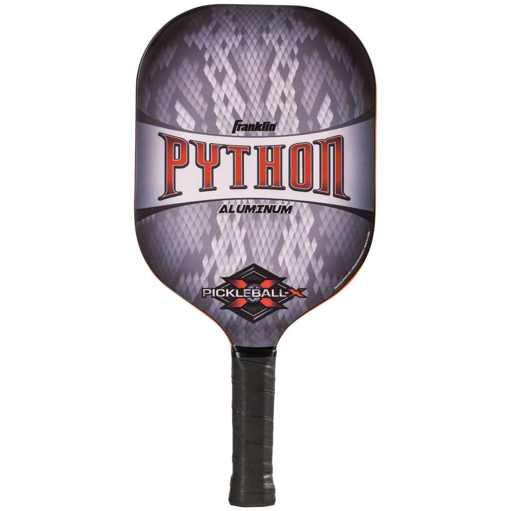 Franklin Sports X-Factor front face showing dual aluminum plates for powerful shots