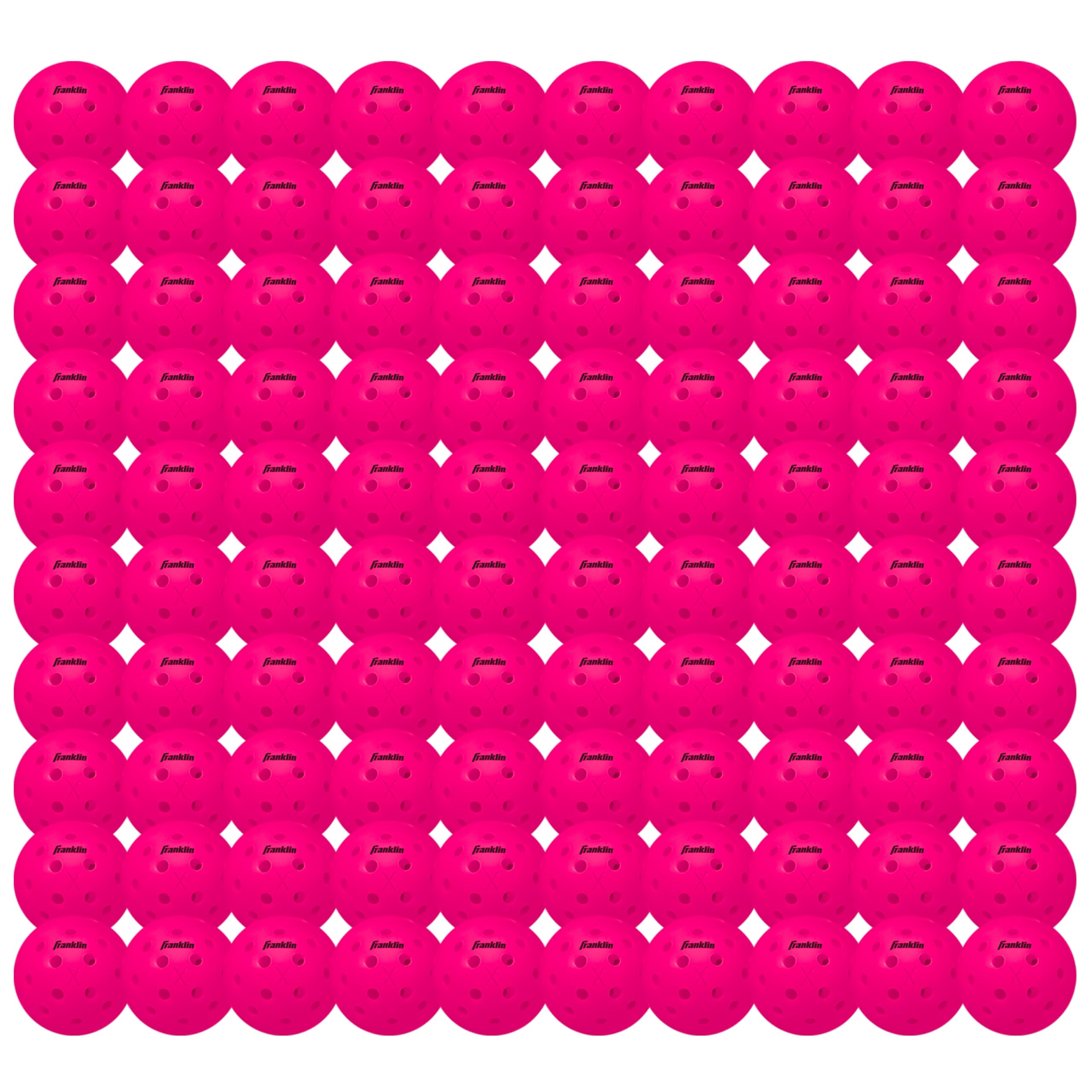 Franklin Sports X-40 front packaging showing 100-pack for easy inventory