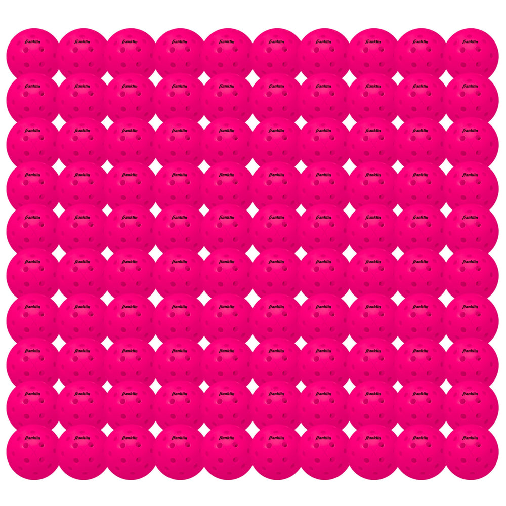 Franklin Sports X-40 front packaging showing 100-pack for easy inventory