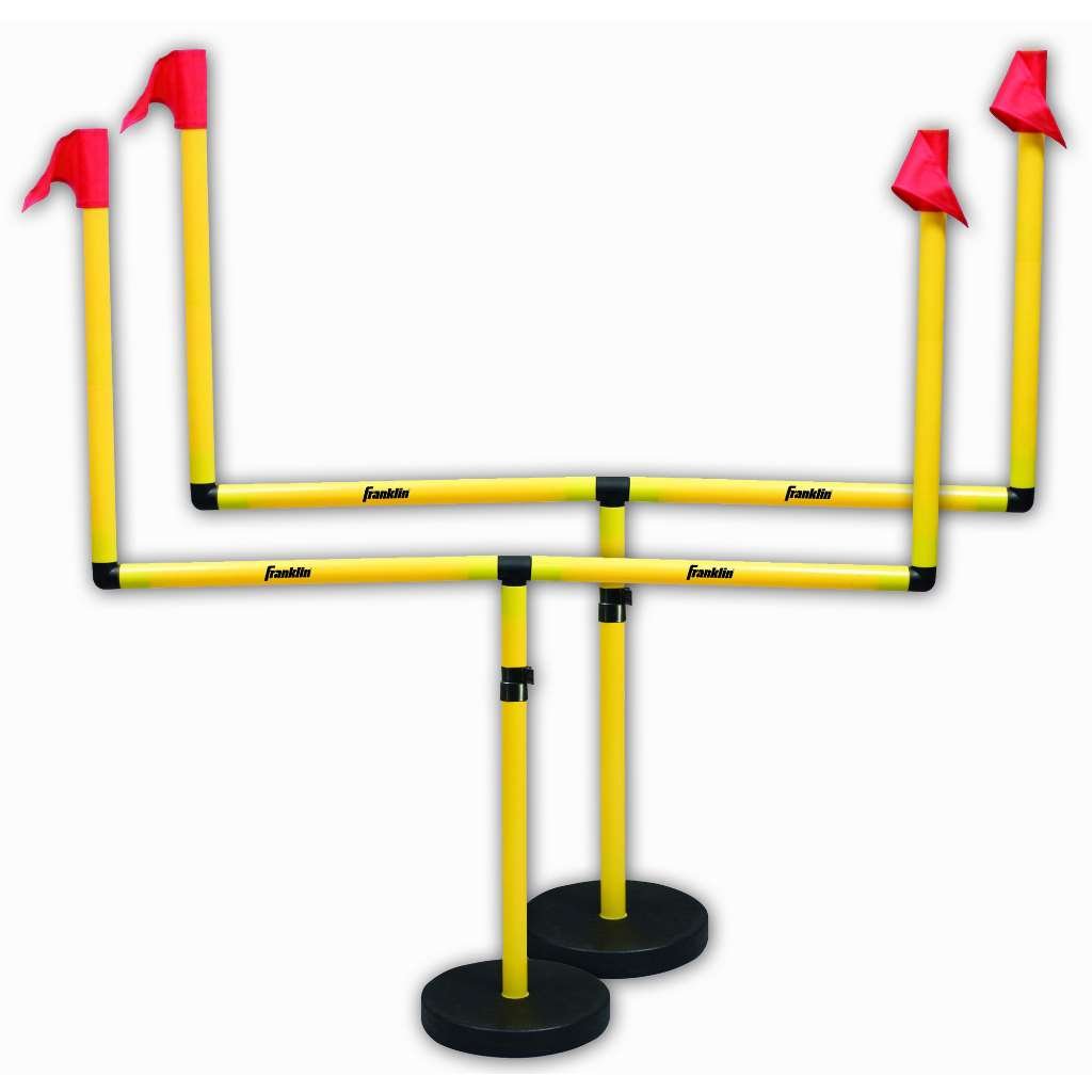 Franklin Sports front view of both goal posts showing easy setup and visibility