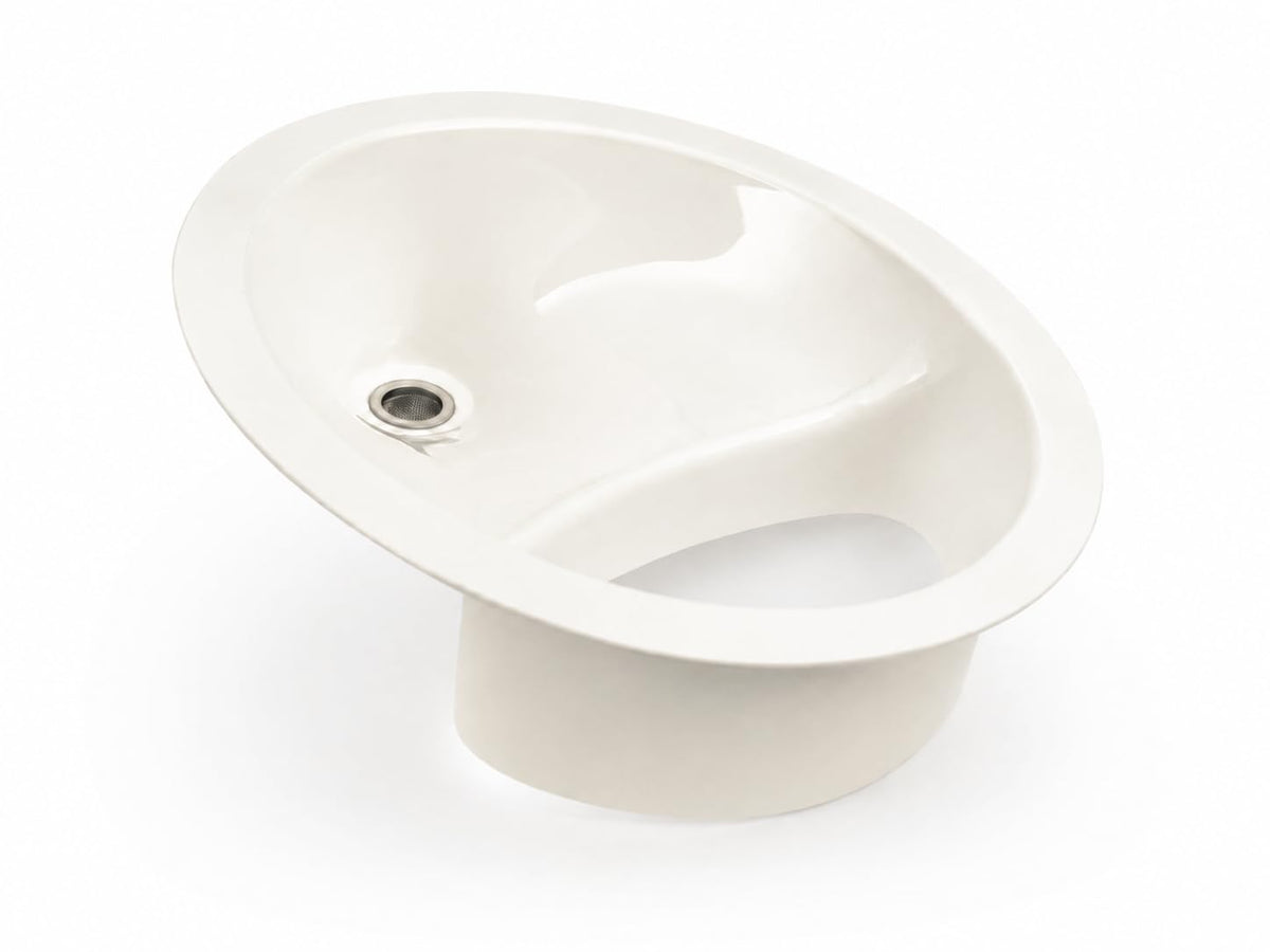 Free Range Designs front view of diverter showing full wrap-around coverage benefit