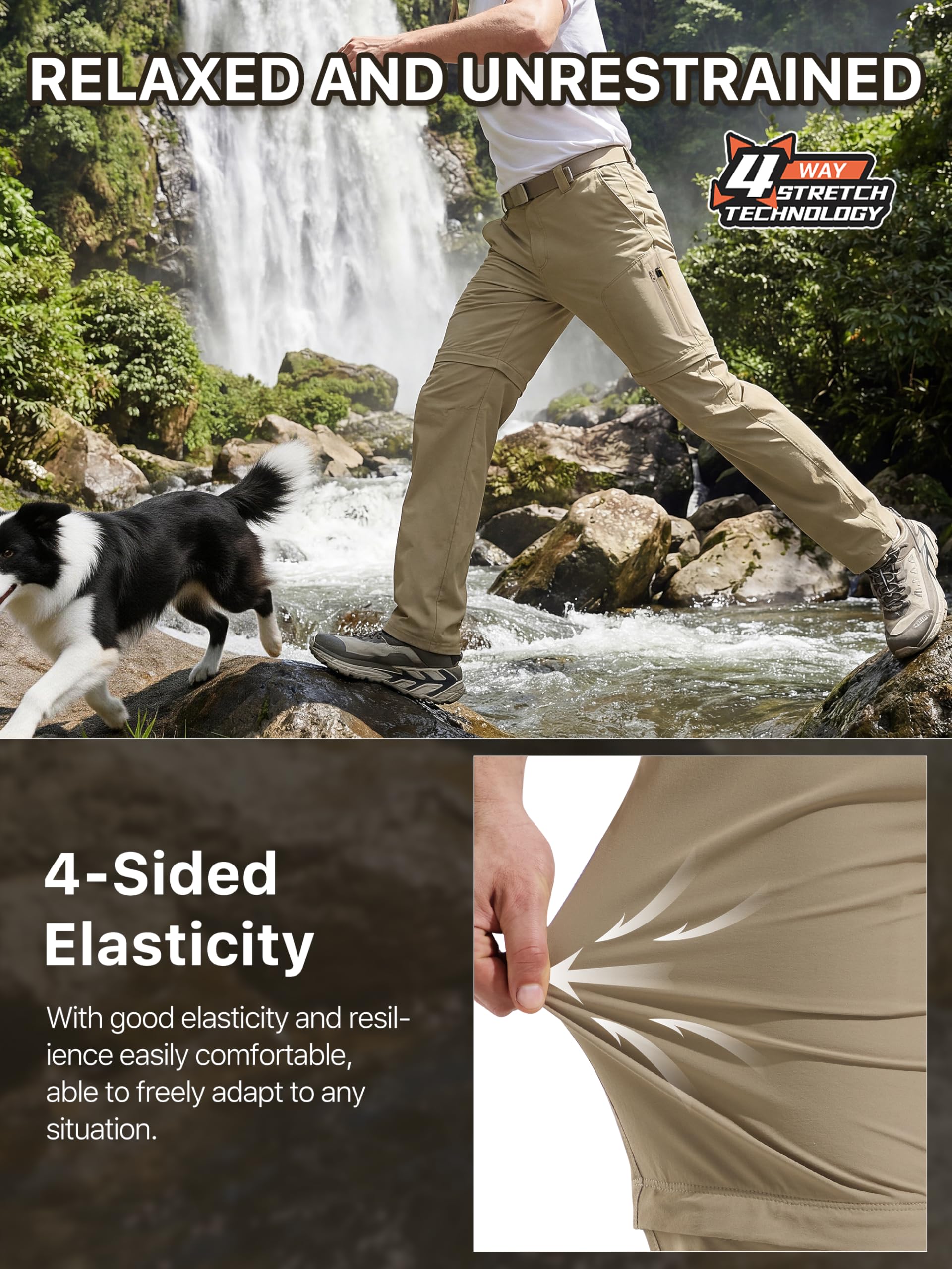 FREE SOLDIER ankle drawstring close-up keeping out debris and customizing fit
