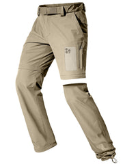 FREE SOLDIER front view of pants showing fit and zip-off legs for versatile wear